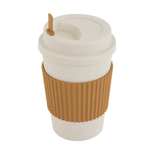 Wheat Straw Coffee Cup with Stirring Stick 12 oz 1
