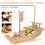 Sushi Serving Plate Synthetic Log Color 1 Pack 6
