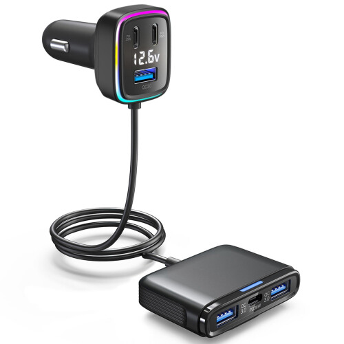 Car Charger USB Multi-Port QC3.0 PD 115W 1
