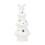 White Ceramic Christmas Tree with Lights and Star Cutouts 2