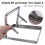 Metal Table Saw Stand Height-Adjustable Roller Support Frame 8