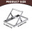 Metal Table Saw Stand Height-Adjustable Roller Support Frame 3
