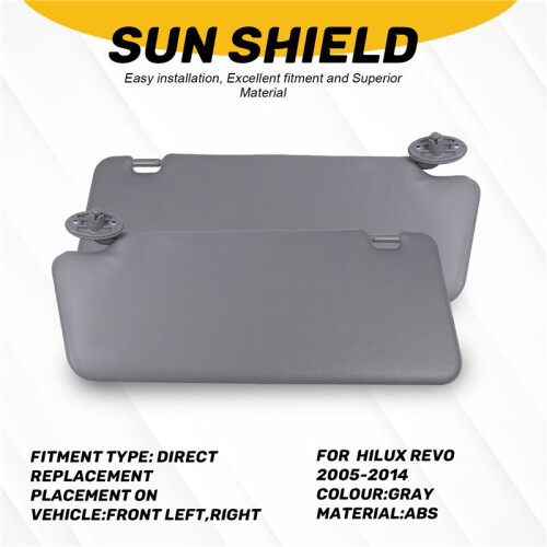 Car Inside Sunvisor for  Hilux Revo 2005-2014 Sun Shield Front Sunshade Sun Visor 1