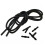 Rubber Plastic Windshield Wiper Washer Jet Tube 1M with 4
