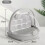 Breathable Hole Silkworm Breeding Box Folable Handle Visible Door Silkworm Observation Cabin Plastic Insect  Cage 6