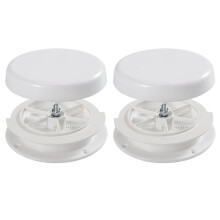 2pack RV Roof Mushroom Vent Plumbing Vent with Water Cover Guard Cap for Trailer Homes Campers