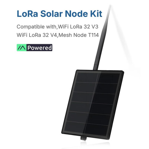 5W Dev-Board Solar LoRa Node Kit Support Meshtastic with WiFi LoRa 32 V4 and LoRa 2.4G Antenna and GPS Module. 915Mhz 2