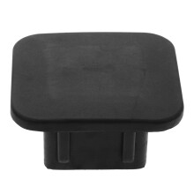 Black Trailer Hitch Cover Plastic Tow Protector 1 Piece
