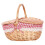 Wicker Basket with Handle for Camping Picnic Storage 1