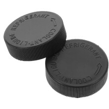 Black Radiator Coolant Reservoir Cap 2 pcs