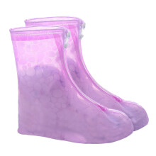 Dot Printed Rain Boot Covers with Zipper for Women and Kids