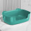 Open Cat Litter Box with High Sides and Low Entry 1