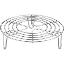 Triani Round Steamer and Cooling Rack 7.68 in Stainless