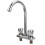 Copper Kitchen Faucet Dual Handle Silver Finish 1