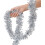 Christmas Tinsel Ribbon Silver 70.8 Inch 6 Pack 1