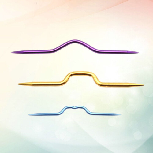 Crooked Sewing Needles Aluminum 3PCS