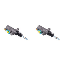 2X Remkoppeling Hoofdcilinder 0.625 Gat Draadstang Afstandsbediening voor Hydraulische Handrem M8
