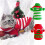 Christmas Striped Cat Sweater Soft Warm Stretch Knit 1