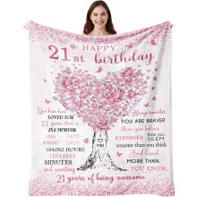 Couverture pour le 14e anniversaire d'une fille, 50 x 60 pouces