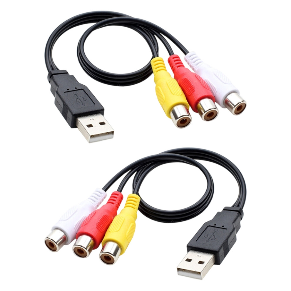 USBè½¬3RCAé³é¢è§é¢ä¿¡å·çº¿ é«ä¿ç
