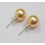 South Sea Shell Pearl Earrings Silver Stud 6 Colors 10mm 1
