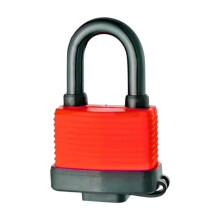 Heavy Duty Outdoor Padlock Brass Cylinder Rubber-Wrapped 1