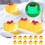 Mini Shatterproof Christmas Ornaments Yellow 12-Pack 1