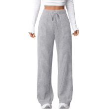 Women's Fleece Joggers with Pockets Gray XL
