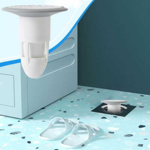 Rubber Shower Floor Drain with Backflow Preventer
