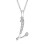 Moissanite Initial Pendant Necklace 925 Sterling Silver 1