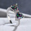 925 Silver Bow Ring with Crystal Zircon, Size 6-10 1