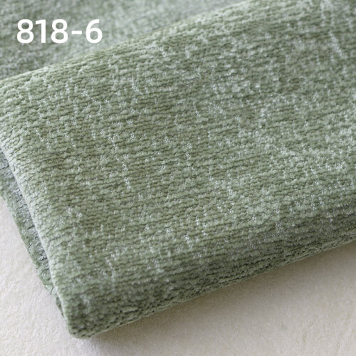 Chenille fabric light green 39x57in solid thickened home