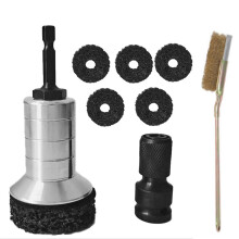 Silver Wheel Hub Rust Removal Kit with 5 Grinding Discs and