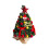 Mini Artificial Christmas Tree with LED Lights 17.72 in Red 1
