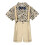 Boy Easter Semi-Formal Outfit Khaki Suspender Shorts Set 1