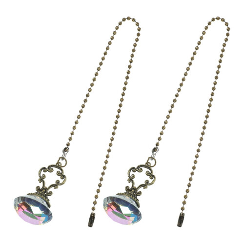 Pull Chain Extension White Crystal Vintage Pendant Chain 2