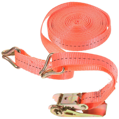 Orange Ratchet Strap Heavy Duty Polyester 4-Pack