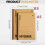 Office Journal A5 B5 Ruled Notebook Rainbow Spine 80 Pages 3