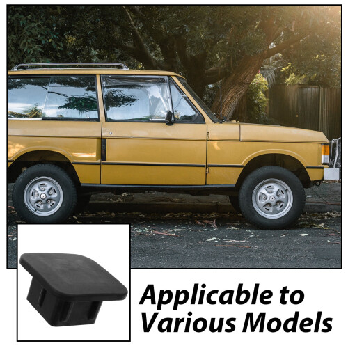 Black Trailer Hitch Cover Plastic Tow Protector 1 Piece 1