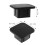 Black Trailer Hitch Cover Plastic Tow Protector 1 Piece 5