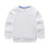 Infant Crewneck Sweatshirt Solid Casual Top White Size 150 1