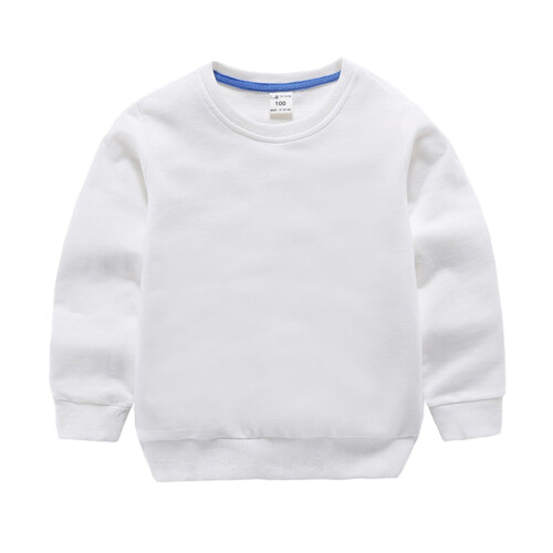 Infant Crewneck Sweatshirt Solid Casual Top White Size 150