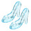 Crystal High Heel Shoe Charms Blue 2 Pcs 1