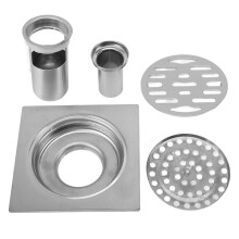 Square Floor Drain 304 Stainless Steel 11 cm