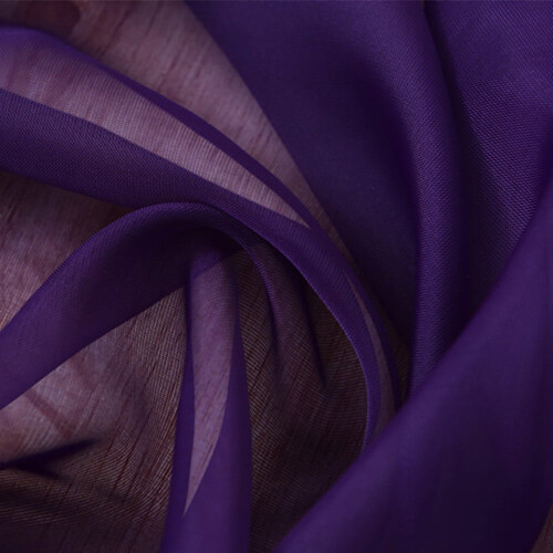 Purple Sheer Curtains Cotton 6-Pack 98 Inch
