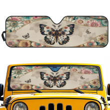 Mandala Butterfly Windshield Sun Shade for Jeep Models UV