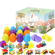 LangPing Easter Eggs with Pull-Back Cars 12 pcs
