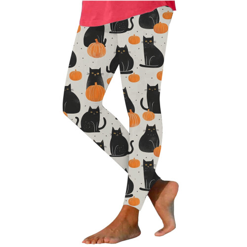 Women's Halloween Batwing Print Leggings Plus Size