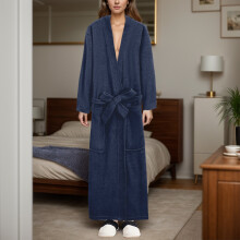 Women's Quick-Dry Absorbent Long Sleeve Floor-Length Robe