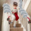 Christmas Tinsel Ribbon Silver 70.8 Inch 6 Pack 6